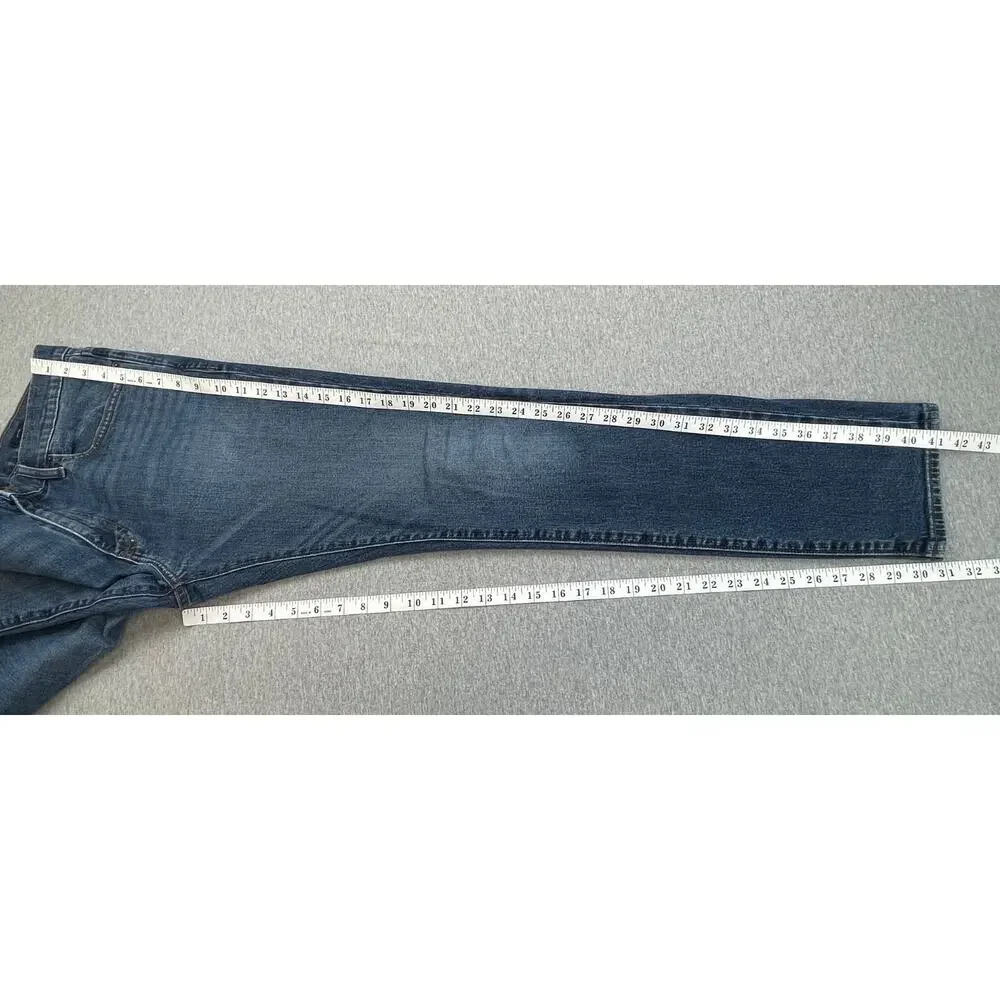 J‎ Crew Jeans Mens 34 x 30 Blue Denim Cotton Blend Stretch Slim Fit